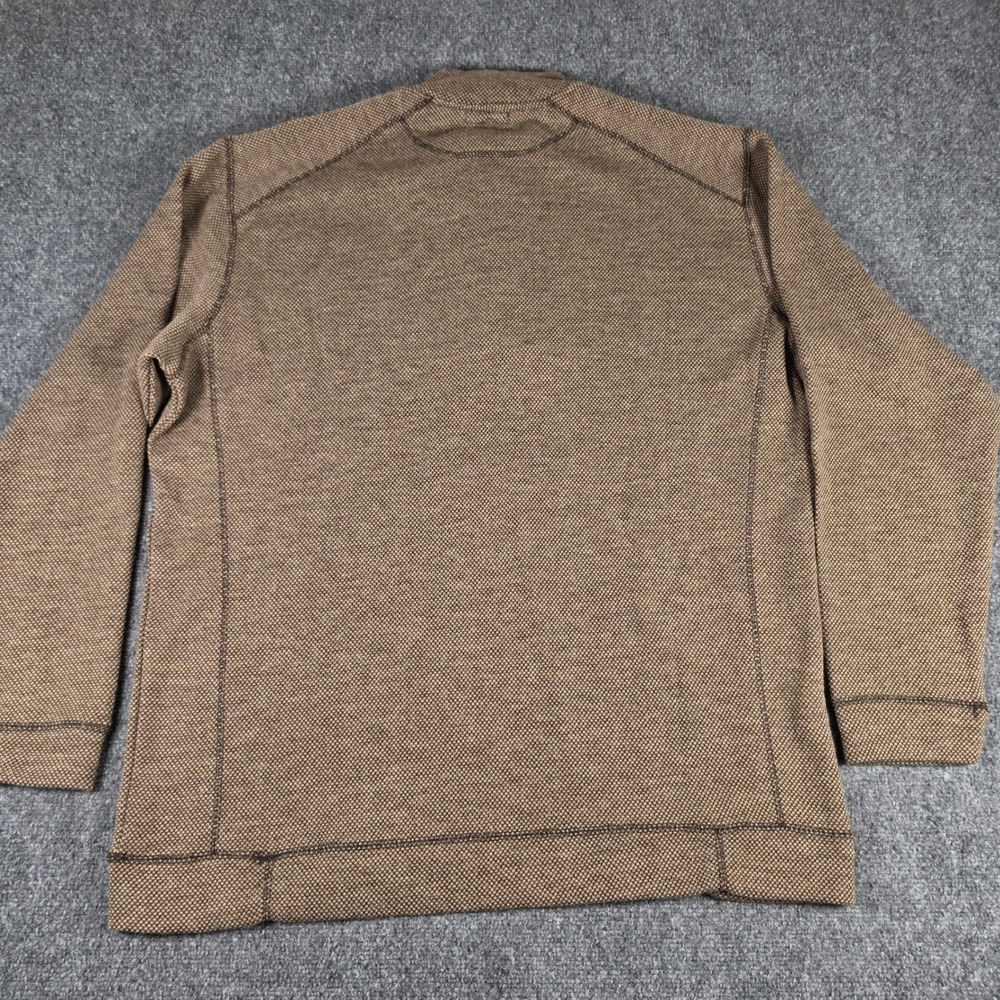 Southern Marsh DownpourDry Pullover Mens XL Brown Quarter Zip Textured Knit NWT - Picture 7 of 7